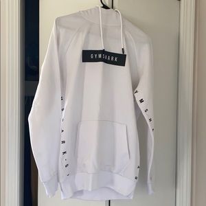 Gymshark Contrast Hoodie. Sz. S. White/Black